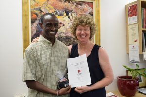 181217 - Guyo Duba Gufu with HoD and supervisor Michelle Leishman 1 - Jenny Ghabache